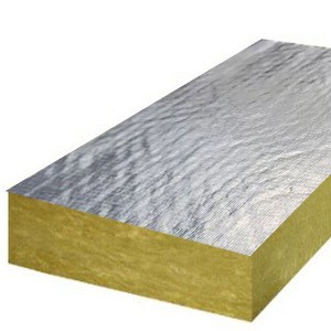 Huali fireproof building wall construction heat insulation materials blown rock mineral wool board with fsk aluminum foil lamina