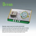 Hyperopia, myopia causes and corrective demonstrator for education teaching equipment
