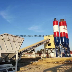 Hzs180 Concrete Equipment Steel Silo Machine Mobile Ready Plant Concrete Batching Mixing Plant