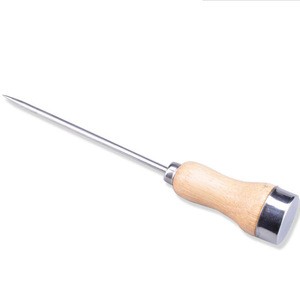 Ice Pick Punch Stainless Steel Safety Wooden Handle Kitchen Tool Manual Non-Slip Ice Crusher Bar Carving Portable Tools