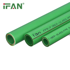 Ifan wholesale products china PN25 green colour ppr grass fiber pipe plumbing fittings polyethylene ppr pipes
