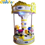 Indoor amusement park Merry Go Round Carousel  3 Seats Mini Carousel for sale