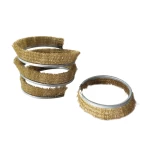 Industrial Round Nylon Spiral Brush Polish Roller Brushes Roll Of Plastic Bristles