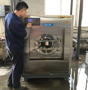 Industrial washing and ironing machine for bed sheets