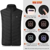 intelligent heating system jacket coat 7.4v rechargeable heating vest jacket with 10000mA battery