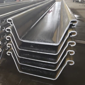 Interlocking steel sheet pile in new and used conditions