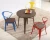 Import Iron dining room chair sets restaurant fast food table and chair from China