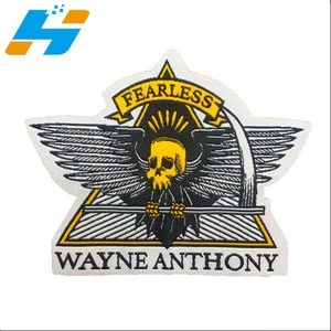 Iron on New Design Custom Your Own Brand Name Logo Laser Cut Machine Woven Patches for Coats
