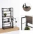 Import ISUTY  Home Office Industrial Bookcase No Assembly Storage Shelves Vintage 4 Tiers Flower Stand Rustic Metal Folding Bookshelf from China