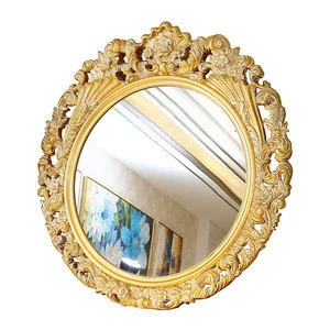 Italian classic furniture luxury European furniture gold leaf gilding console mirror