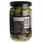 Italian pitted grilled green Olives in sunflower oil 280g high quality
