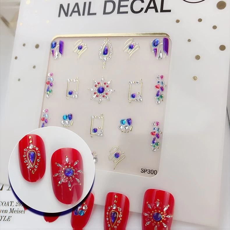 Japanese nail art stickers 3D bronzing nail stickers