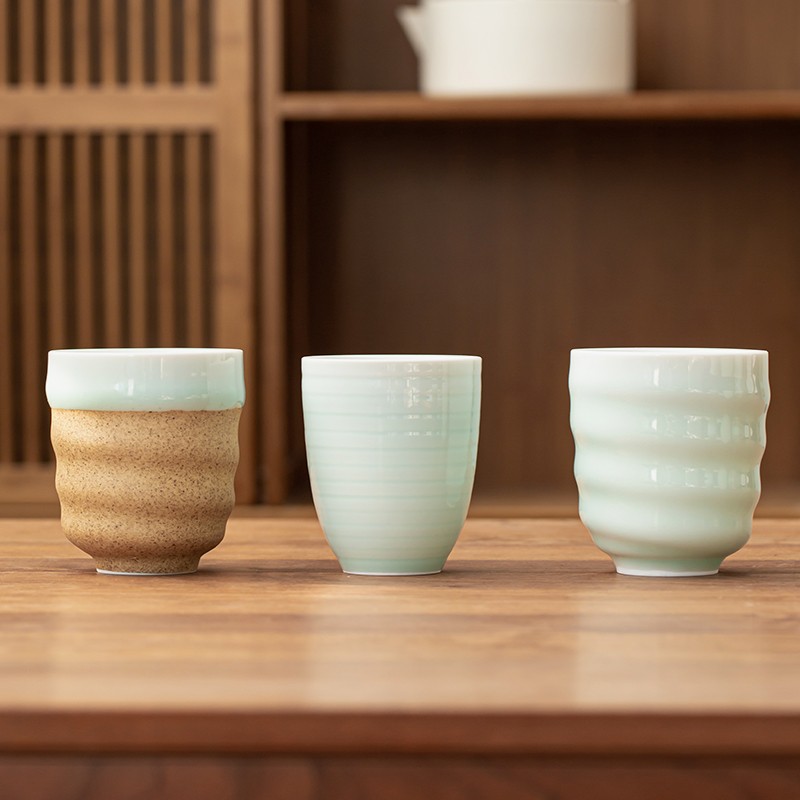 Japanese Style Tea Cup Custom Water Coffee Mugs Ceramic Coffee Cup Cuisine Drinkware Restaurant Tableware Sake Cups Wholesale