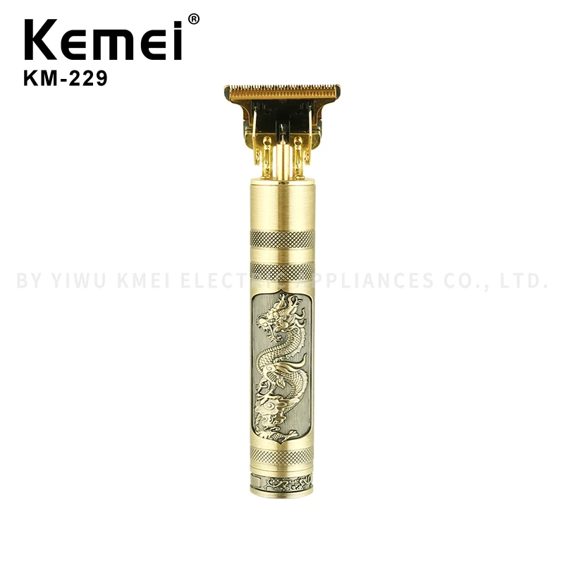Kemei  KM-229  Profession Electric T-Outliner USB  Rechargeable  battery Hair Trimmer Men Barber Cordless Hair Cutting Machine