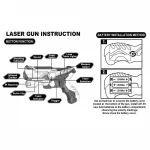 Kids intelligent shocking laser game toy boys electronic infrared sniper laser toy guns