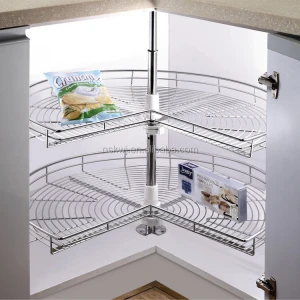 kitchen accessories kitchen cabinet Carousel tray ,rotating display basket 360