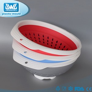 Kitchen Collapsible Silicone Colander/ Sink Basket Strainer