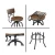Import Kitchen dining furniture wooden bar table and stools set for sale from China