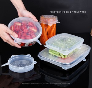 Kitchen Silicone Stretch Lids Reusable Food Storage Covers Seal Bowl Stretchy Wrap Cover