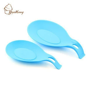kitchen tools utensils silicone spoon and Soup Ladle holder , large Spoon Rest