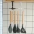 Import Kitchen Wall-mounted Utensils Creative Spatula Spoon Organizer Rotary Bathroom Kitchenware Tools Rotating Storage Rack Hook from China