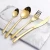 Import Knife Spoon Fork Sets 24PCS cutlery Stainless Steel gold flatware set with gift box from China