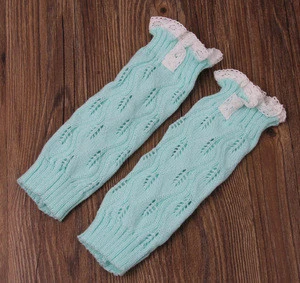 Knitted Boot Cuffs Stretchy Lace Warmth Crochet Faux Boot Toppers Leg Warmers