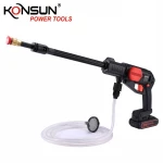 KONSUN 77001 model China 20V Cordless Tools Lithium Battery electric High Pressure car Washer