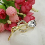 Korean new silk scarf buckle set with gems Colorful tulip brooch fashion womens brooch Shoe bag accessories