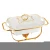 Import L4602 enamel chaffing dishes with glass lid ceramic buffet chafing from China