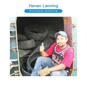 LanNing Used Tire Recycling Pyrolysis To Fuel Oil
