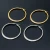 Import large round shape gold plated stainless steel diamond hoop earrings from China