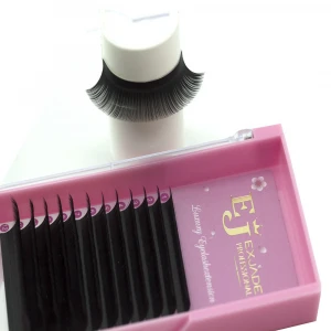 Lashex Top korean PBT fibers synthetic eyelashes 4-20mm easy fanning volume lash 0.03 cashmere eyelash extension
