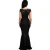 Import Latest Design Fashion Black Bardot Lace Maxi Evening Dress from China