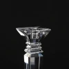 Latest product different types crystal tall candle holder with different size