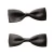 Import LB08 Hot sale 2.5cm grosgrain ribbon made black color bow tie for garment accessories ornamental from China