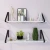 Import Leather Strap Hanging Wood Wall Shelf Floating Wooden Wall Shelves Wall Mount Wooden Shelf from China