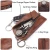Import Leather Zipper Pocket Purse Car Key Box Wallet Key Chain from China
