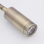 LED copper bed head hotel bedroom brass vintage indoor bedroom LED Wall light, modern wall mount long arm reading LED wall lamp