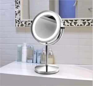 LED makeup mirror with light double-sided fill light desktop 7 inches 7 times magnification