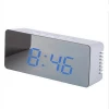 led mirror table digital alarm clock