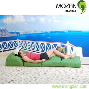 Leisure folding elegant chaise lounge garden beds outdoor lounge waterproof cushions