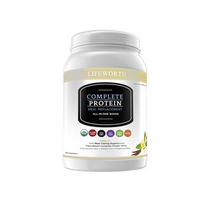 Lifeworth hemp protein powder chocolate flavor without artificial colors, sweetener or flavors