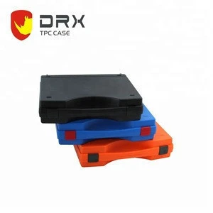 Light weight plastic carrying case tool box with foam for electronic devices