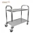 Import Lightweight 2 Tier Stainless Steel Folding Serving Trolley Food Service Cart With Wheels from China