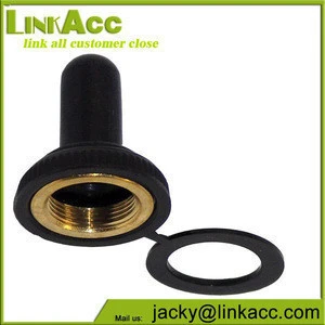 Linkjc Rubber cap Toggle Boot with a brass nut Water-Resistant