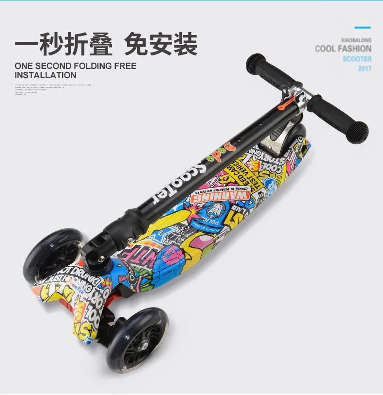 Buy Logo Customized Flashing Wheel Scooter Kids/best Pvc Wheel Kids ...