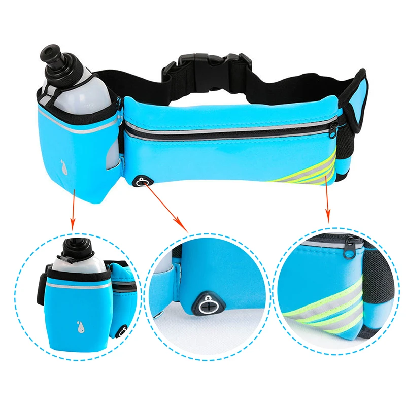 Low Price Waist Bag Expanded Pocket Running Belt Running Hiking Invisible Pocket Waist Bag
