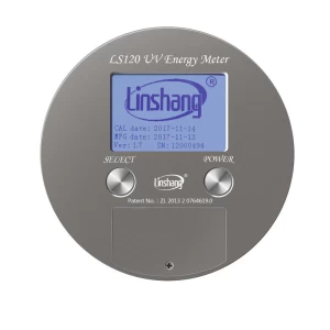 LS120 UV Energy Meter replace UV Integrator for 365nm UVA high pressure mercury lamp with power and temperature curve