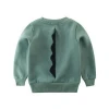LT- 2537 New arrival round neck woolen sweater hoodie design for kids shark costume in stock / OEM Custom